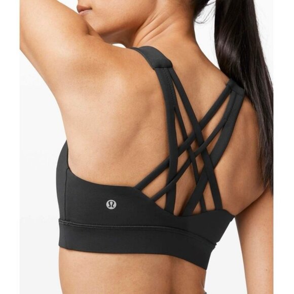 Lululemon Free To Be Elevated Sports Bra Black Size 2 Padded Criss Cross Back - Picture 1 of 4